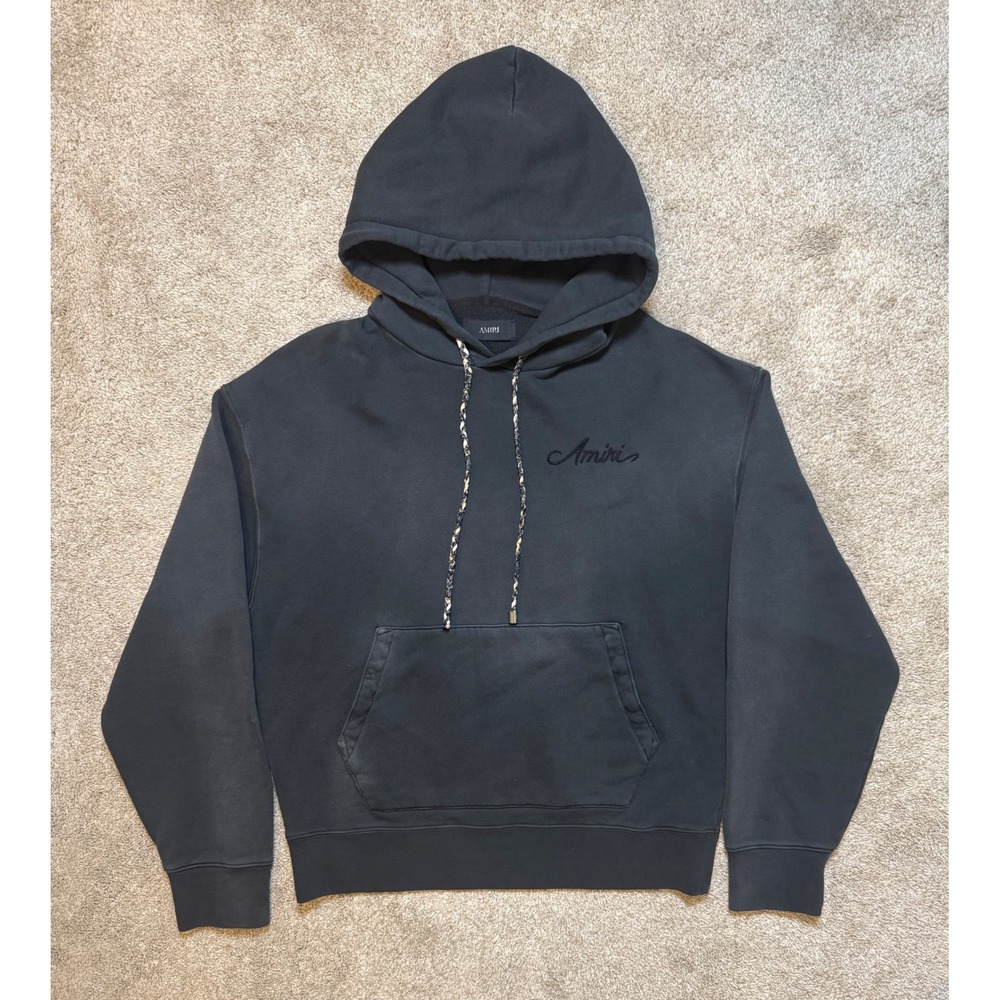 Amiri Bleach Bandana Hoodie Size L